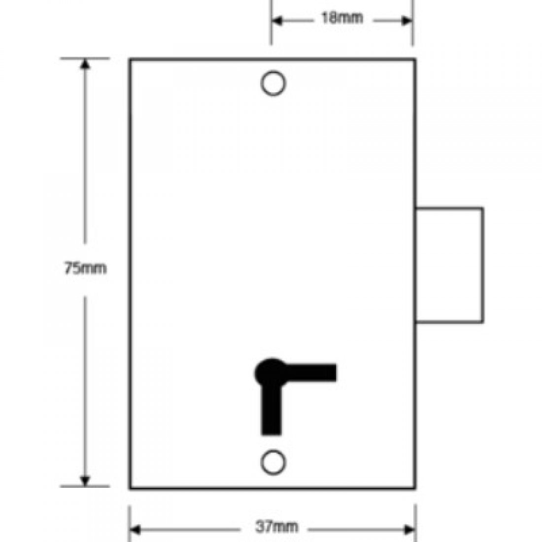 4 Lever Straight Cupboard Lock
